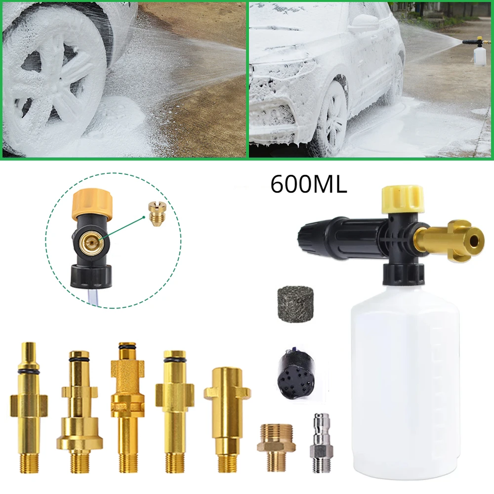 Car Foam Wash Snow Foam Lance Foam Nozzle Foam Cannon Foam Generator for Daewoo Hammer Karcher Huter Makita High Pressure Washer