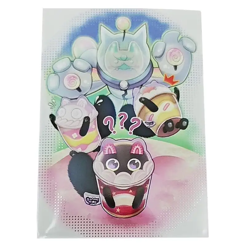 

60pcs/set Yu-Gi-Oh! Cupsy Yummy Cupsy Yummy Way Flash Card Sleeve Anime Game Collection Card Protective Cover Gift Toy 63*90mm