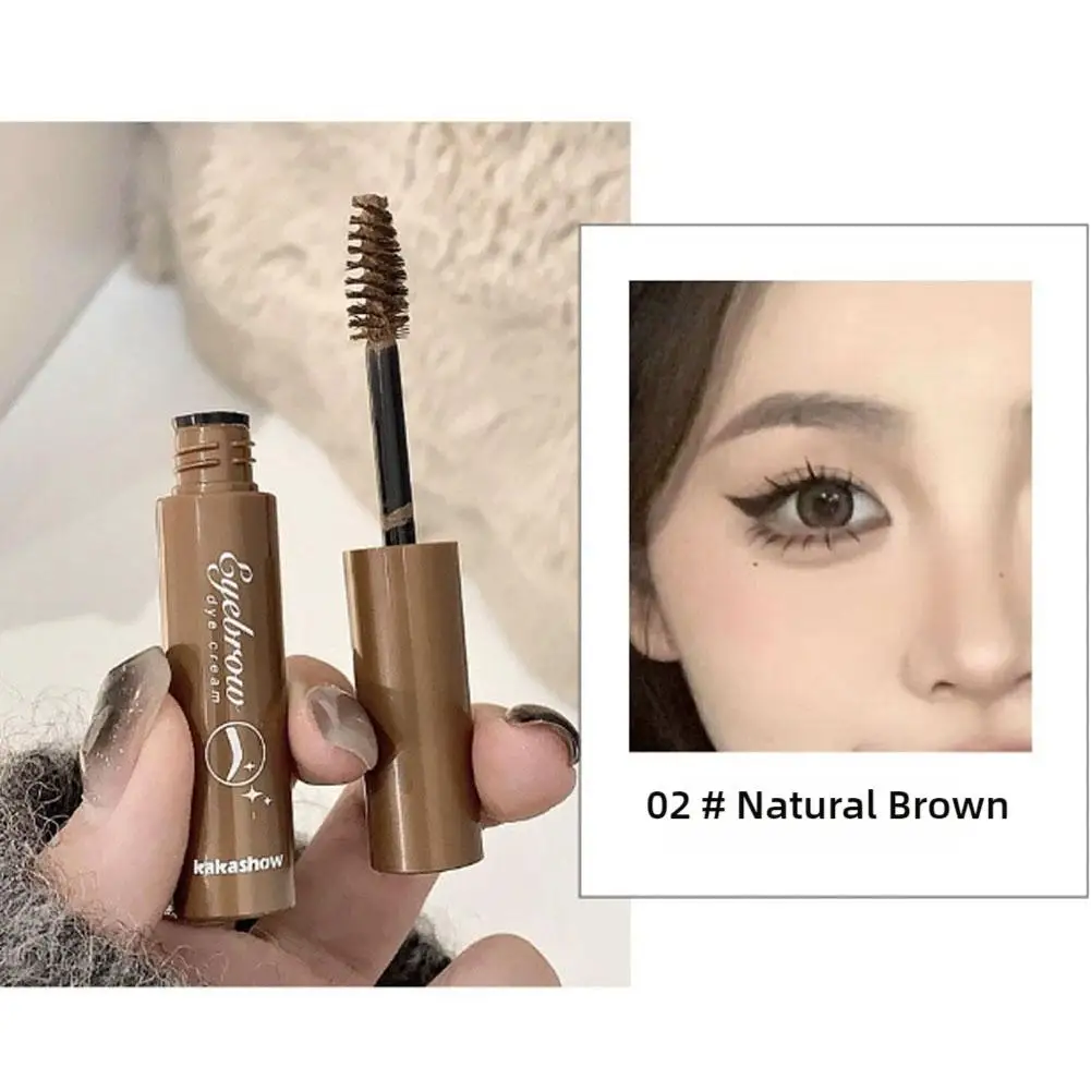 Eyebrow Dye กันน้ํา Natural Liquid Dyeing Eyebrow สีครีมสีน้ําตาลสีดําเพิ่มมาสคาร่าคิ้วยาวนาน Non-smudge Lo F6h6