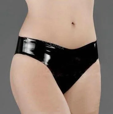 

Модные женские черные трусы из латекса, Фетиш-трусики, нижнее белье, женские трусики, резиновые шорты, базовые стринги, трусы