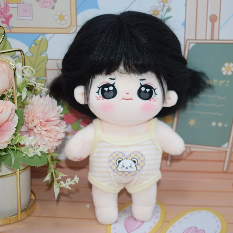 10-20cm lucu kreatif boneka katun Suspender pakaian boneka aksesoris hobi koleksi Fashion eksklusif desain hadiah gadis