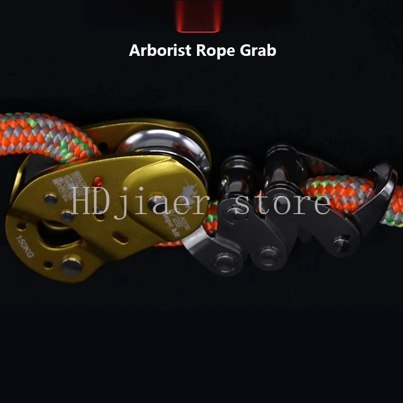 Arborist انتزاع رفع بكرة العمل ارتفاع السلامة تزوير فهم أداة في الهواء الطلق استكشاف حبل متسلق رابيلينج بيلاي الصاعد