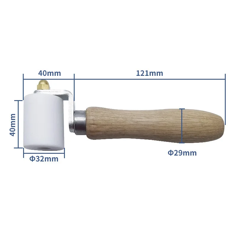 28mm/40mm Silicone Resistenza alle alte temperature Cucitura Rullo di pressione manuale Toofing Strumento di saldatura in PVC Accessorio per pistola per saldatura ad aria calda