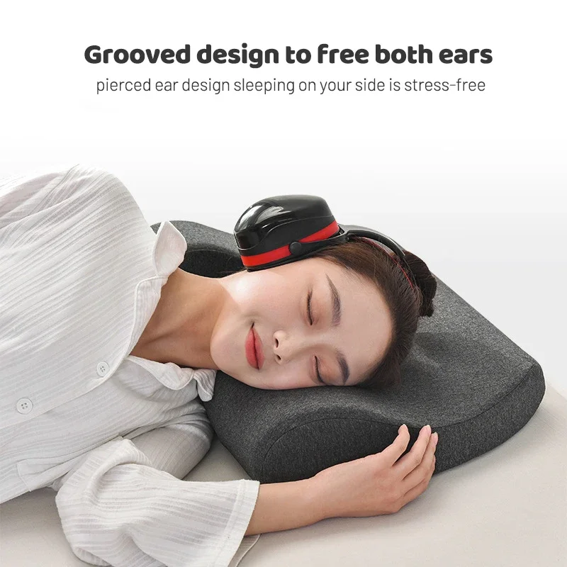 Ergonomic Side Sleeper Ear Pillow Noise Isolation Headphones Pillow Ear Piercing Pillows of 3M Soundproof Headphone Pillows