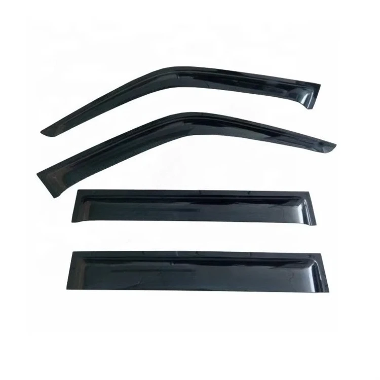 For 4WD Accessories For Land Cruiser Vent Visor FJ80 Series Wind Deflector Black PMMA Material Car Window Position