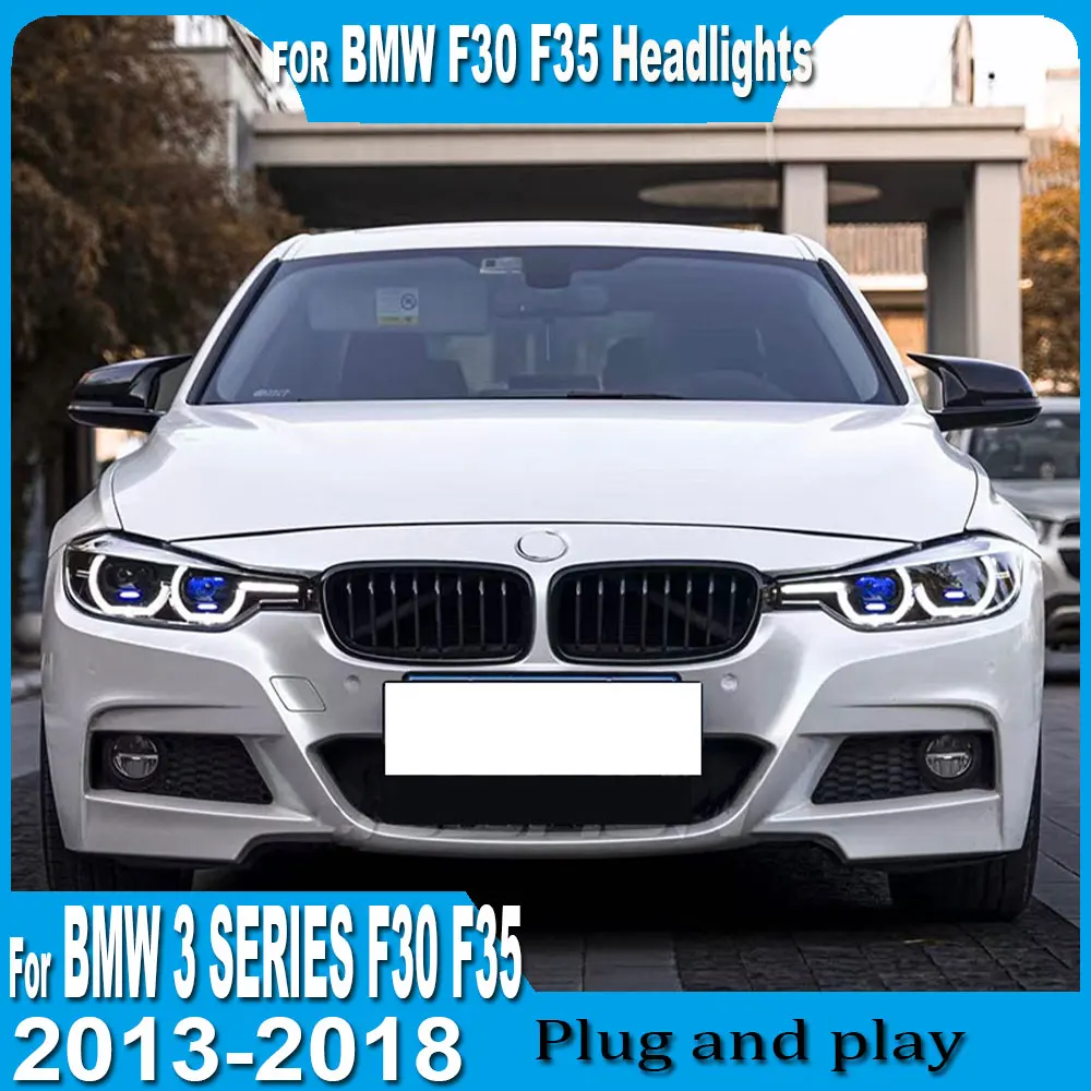 LED Head Lamp for BMW F30 F31 F35 LED Headlight 2013-2019 Headlights 3 Serie DRL Turn Signal High Beam Angel Eye Projector Lens