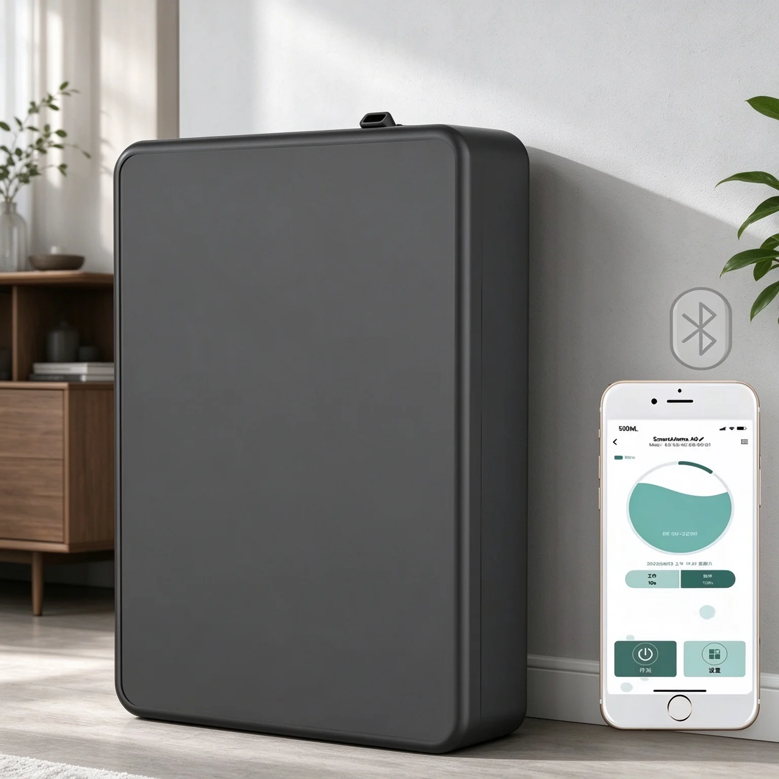Smart Aroma Diffuser Bluetooth  500ml Fragrance Diffuser Wall Mounted Waterless Essential Oil Diffuser air Freshener for Home