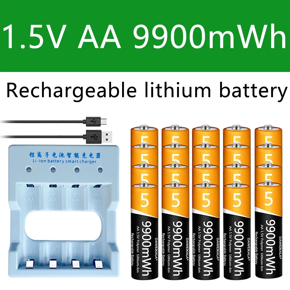 

Аккумуляторная батарея AA 1,5 в AA, полимерная литий-ионная батарея МВт/ч для пульта дистанционного управления, мыши, маленького вентилятора, электрической игрушки