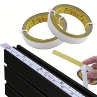 Steel Adhesive Tape Measure, Imperial and Metric Scale Ruler Sticker, Left To Right Reading Self-Adhesive Measuring Tape