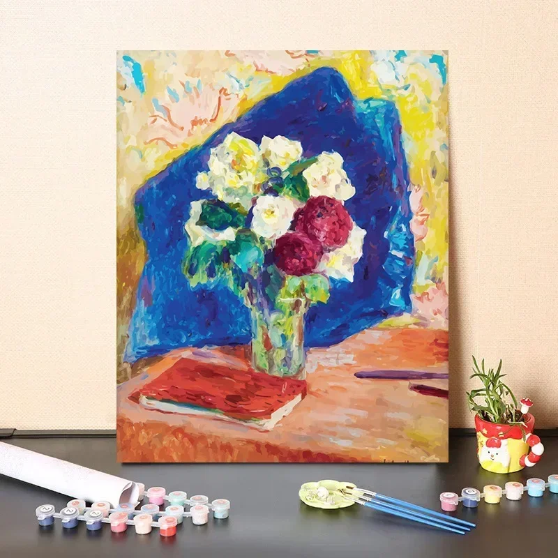 

7181003 Цифровая живопись, цифровая раскраска, растительный пейзаж, цветочный пейзаж, украшение