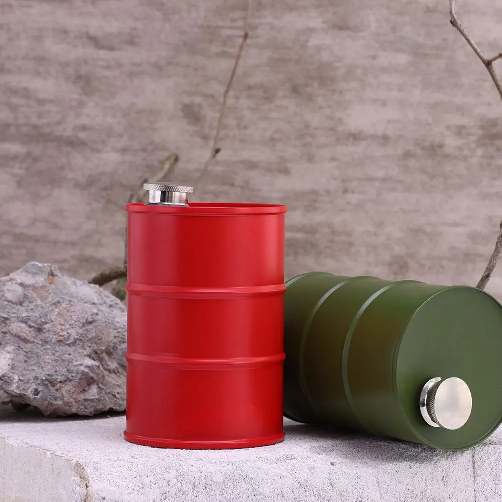 

Stainless Steel Hip Flask 750ml Red Portable Liquor Bottle for Camping Hiking Outdoor Gifts Men Whiskey Container