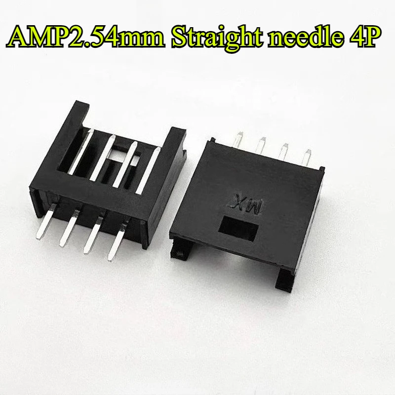 10-100 قطعة أسود AMP2.54mm الإسكان/إبرة مستقيمة 2P/3P/4P/5P/6P/8P 280 موصل صف واحد التوصيل محطة استبدال 280358/280359