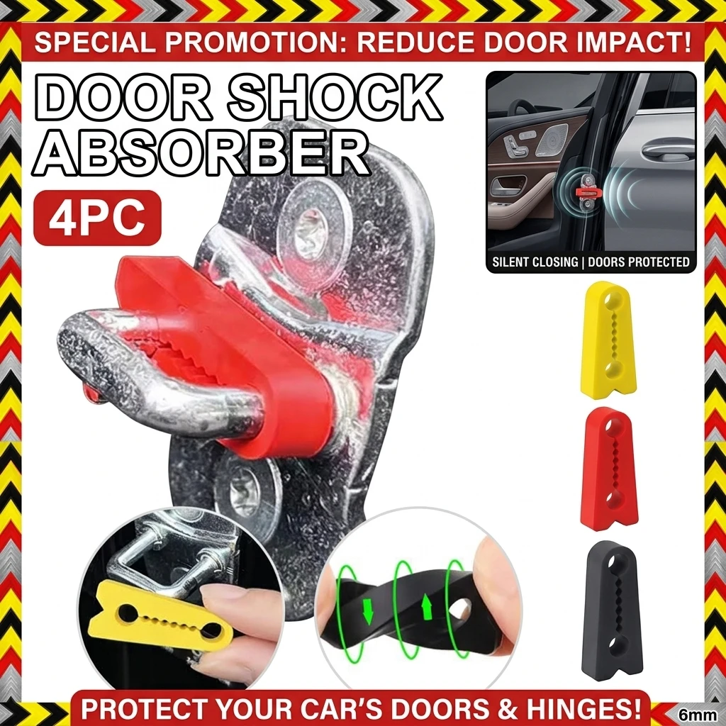 4-40pcs Car Door Lock Shock Absorber Silicone Cover Noise Reduction & Anti-Collision Pad Universal Latch Protector for Auto Door