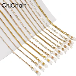Women Fashion Pearls Sunglasses Chains Gold Eyeglasses Chains Sunglasses Holder Necklace Eyewear Retainer Accessories