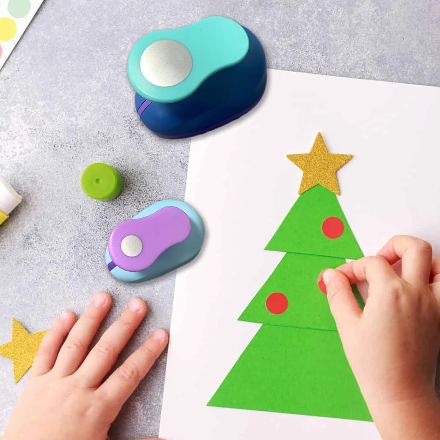 1pcs Round Heart Star Hole Punch Paper Craft Punch Scrapbooking Card Making Journal Photo Album Office Supplies