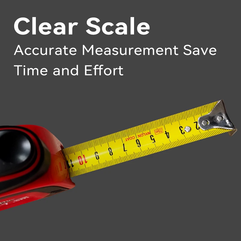 TOPLIA Auto Lock Tape Measure，Two-Color Self-Locking Retractable Tape Measure Construction Tape Measure, High-Precision