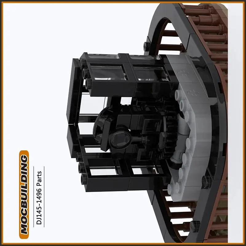 

MOC Building Blocks Train Model Rheingold Passenger Car with Compartments Vehicle Sets Technology Bricks DIY Assembly Toys