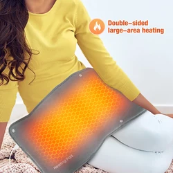 Washable Heating Pad Heat Graphene Thermostat Hand Warmer Winter Office Hand Warming Artifact Hand Warming Bag for Body 30X50CM