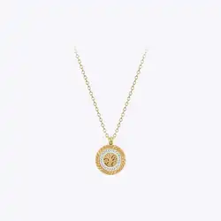 ENFASHION Para Mujer Mud Zircon Series Pendant NecklaceFor Women Jewelry 18K Plated Gold Necklaces Trendy Fashion