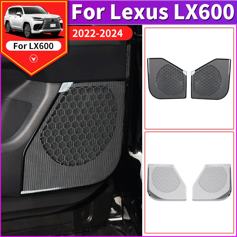 2021-2024 For Lexus 600 LX600 LX500d Interior Modification Accessories Car Door Audio Speaker Cover Decoration 2022 2023