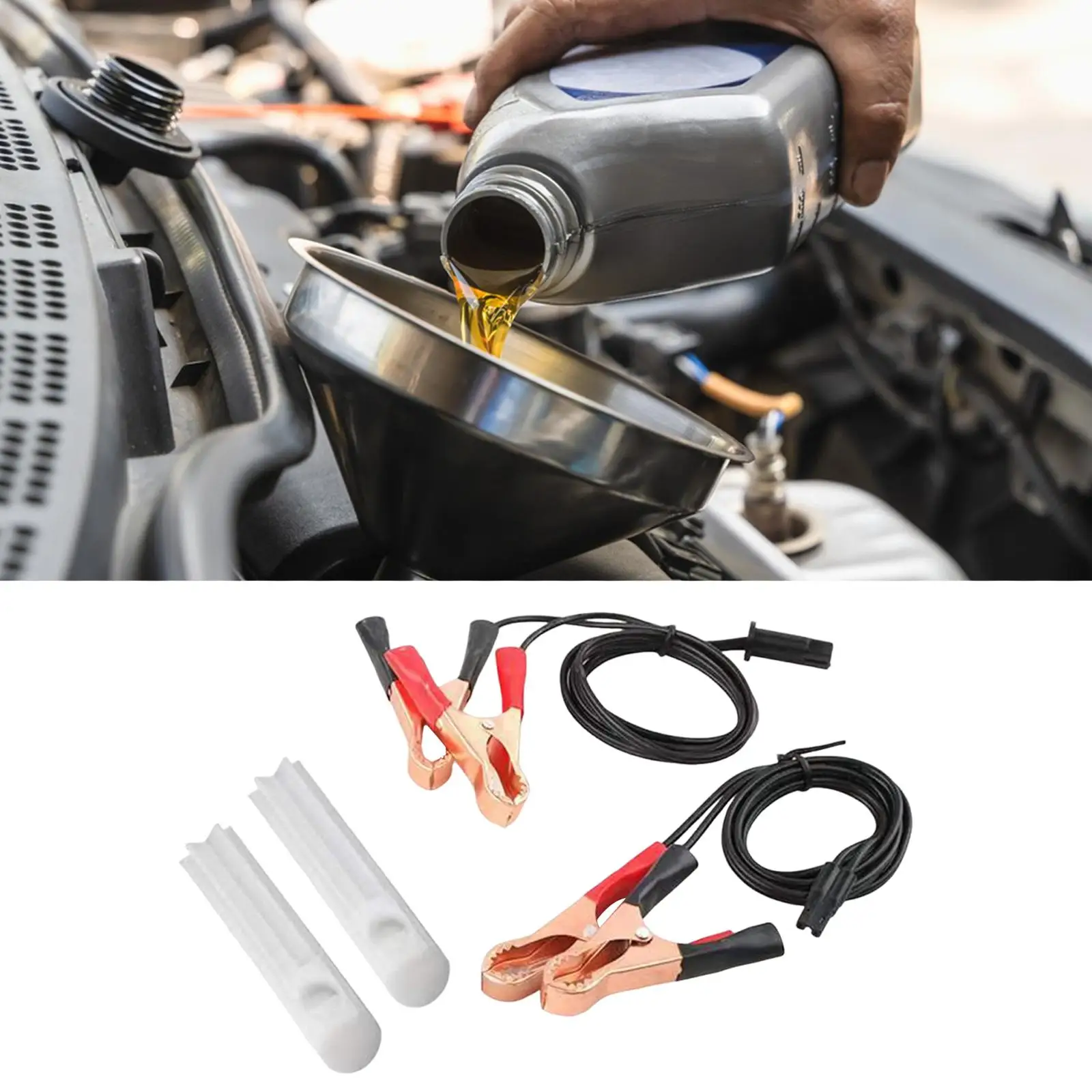 

Universal Fuel Injector Cleaner Set Manual Nozzle Cleaning Durable Wire Tool for 12V 24V Vehicle Systems