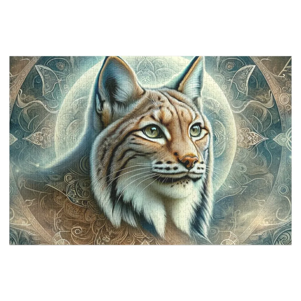 

Mystic Forest Lynx Jigsaw Puzzle Personalised Toys Baby Wooden Photo Custom Puzzle