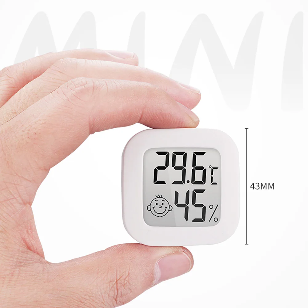Mini Sensor de humedad y temperatura, termómetro LCD, higrómetro de interior, medidor de humedad para el hogar y el dormitorio