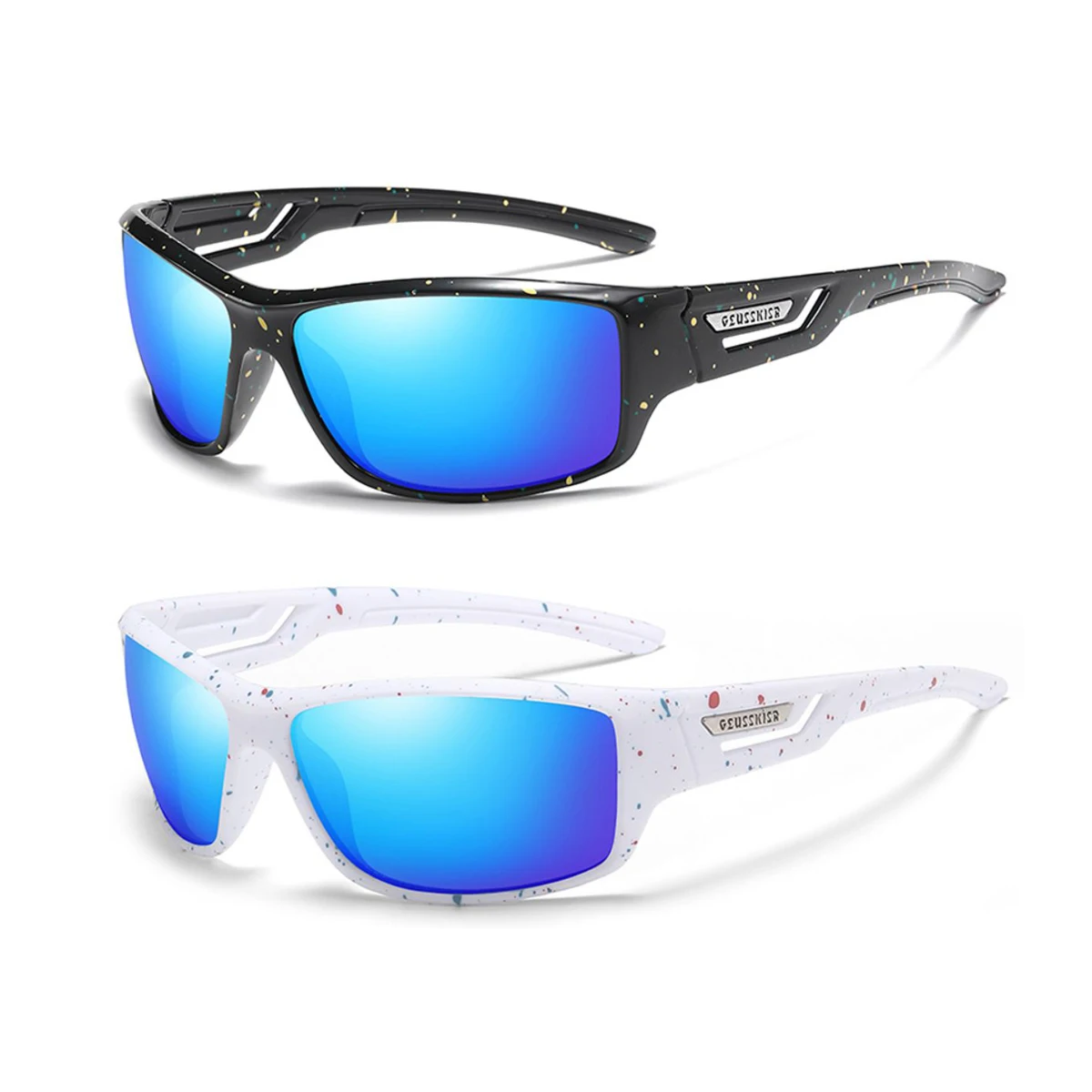 2 Pairs Brand New Sunglasses Men Women Sun Glasses Fishing Eyewear UV400 Cycling Hiking Baseball Softball Outdoor Sport Goggles