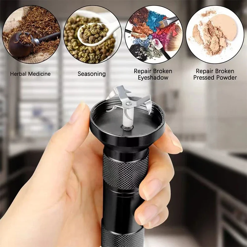 Electrical Spice Tobacco Grinder Automatic Herb Pepper Crusher Aluminum Alloy Tobacco Grinder Smoking Accessories