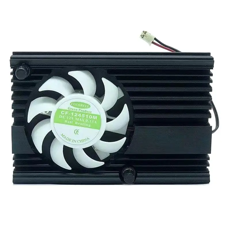 For DIY Laptop/PC Industrial Motherboard CPU Cooler 4.5CM Fan, 5.3CM Hole Spacing, Graphics Card Heatsink 8.2x5.4x1.2CM
