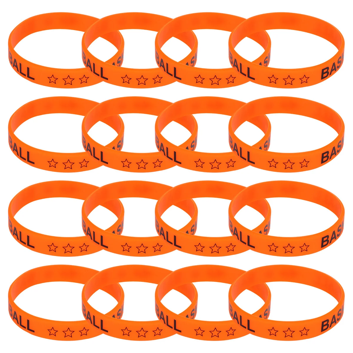 สายรัดข้อมือซิลิโคนลายบาสเก็ตบอล 20 ชิ้น ดีไซน์ตัวอักษร สำหรับงานปาร์ตี้ ของเล่นสวมใส่สนุก อุปกรณ์เสริมแต่งตัวสำหรับทุกเพศ