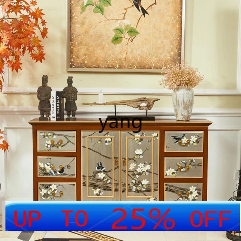 

LTT gold foil color living room entrance foyer dining side storage locker