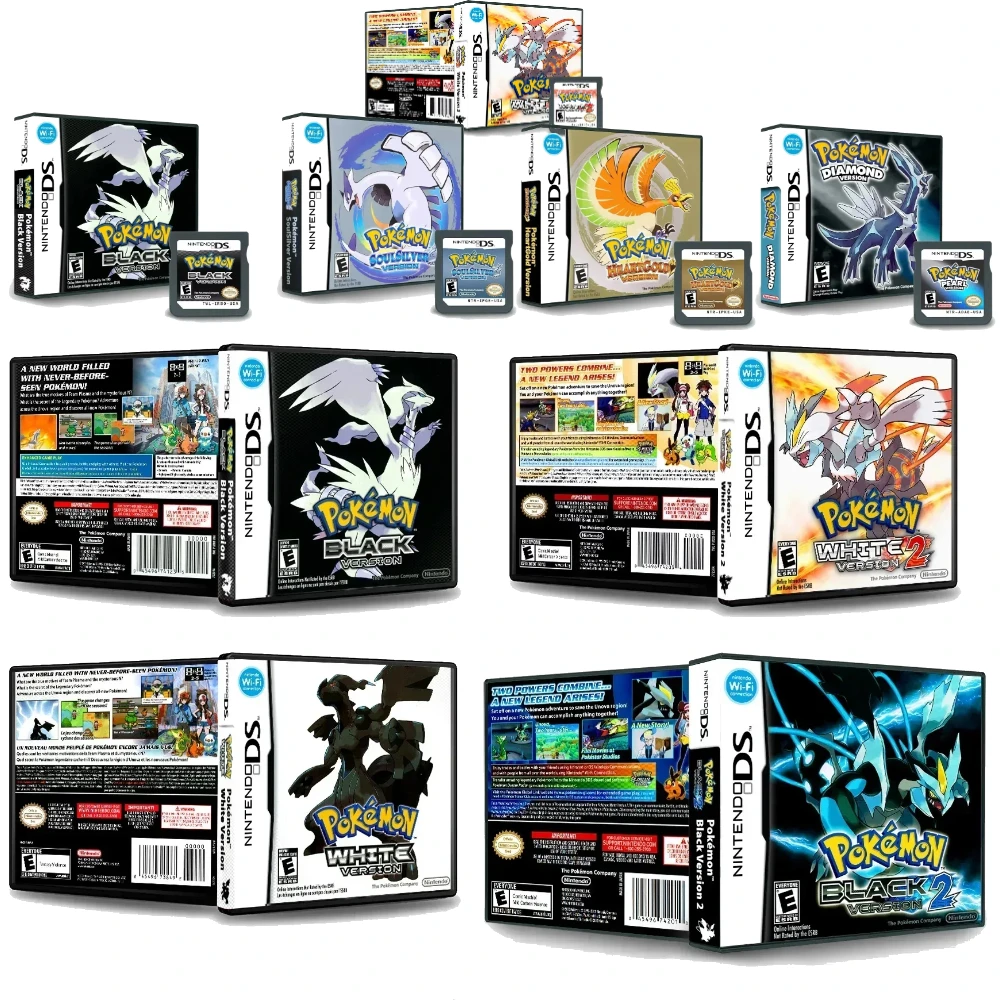 

Игровая карта NDS серии Pokemon Pure Heart Primeval Black 2 Conquest Twin Dragons True Soul Версия для США (версия для карты R4)