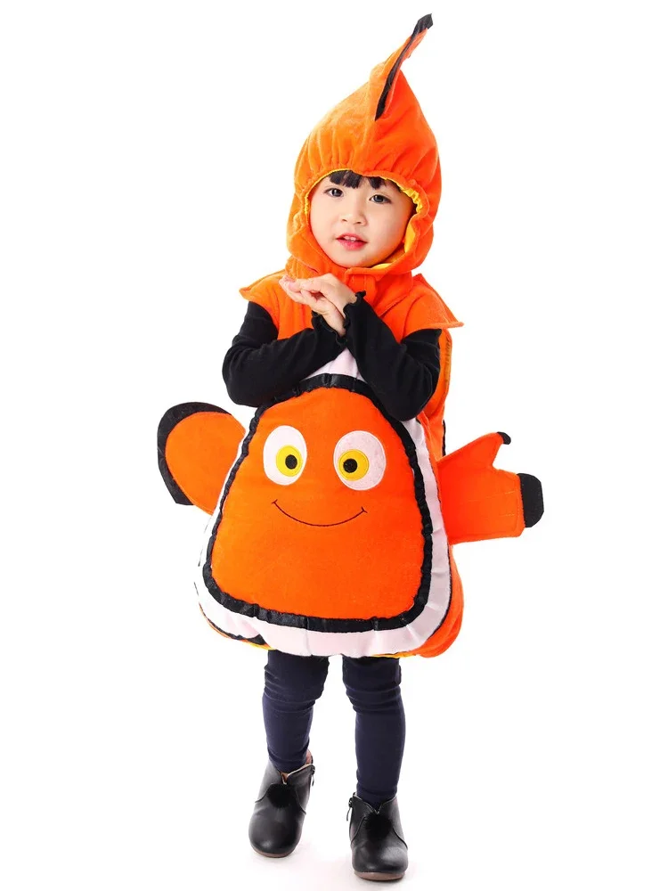 Halloween Cosplay Kinderkostuums Jongens En Meisjes Cosplay Baby Role-Playing Cartoon Clown Vis Dier Voorstelling Kostuums