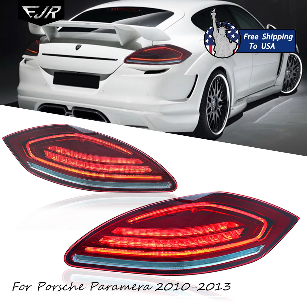 

EJR Car Lights For Porsche panamera 970.1 2010-2013 Upgrade 2022 Turn Signal Rear Tail Lights Plug and Play Dynamic Flowing DRL