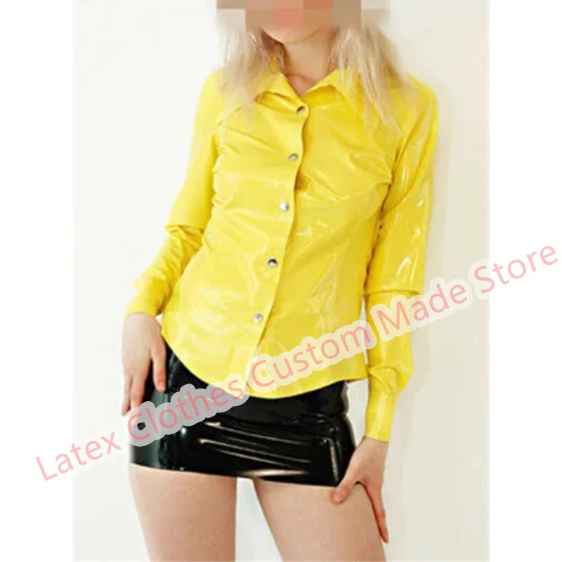 

Sexy Lingerie for Women Handmade Latex Top Rubber Suit Cosplay Costumes