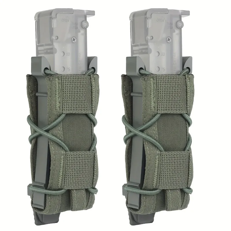 tical pistol single magazine 9mm elastic quick-draw holster military enthusiast MOLLE tool kit