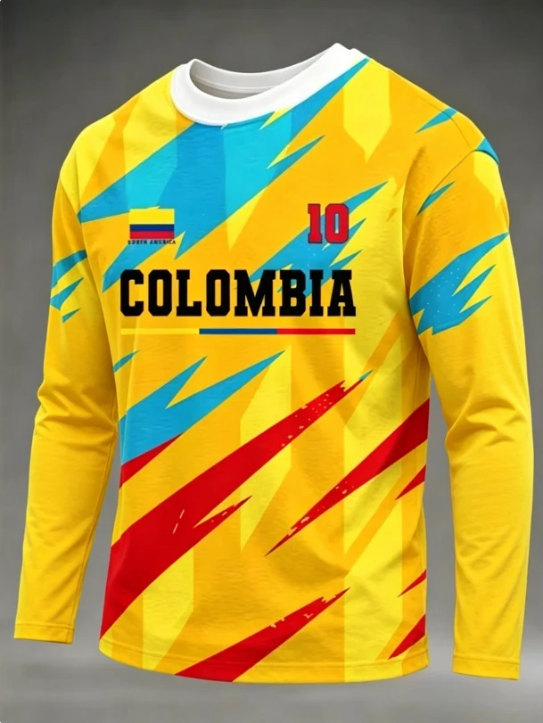 New Columbia long sleeved T-shirt, breathable and quick drying, suitable for competitions, training, daily wear, unisex long