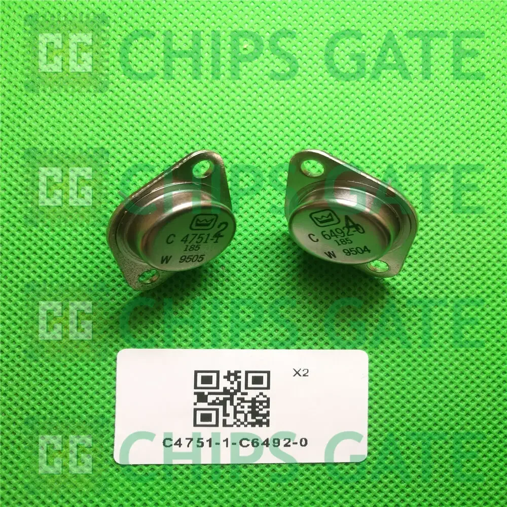 

Original1 PAIRS Transistor Crown TO-3 C4751-1/C6492-0 C4751/C6492