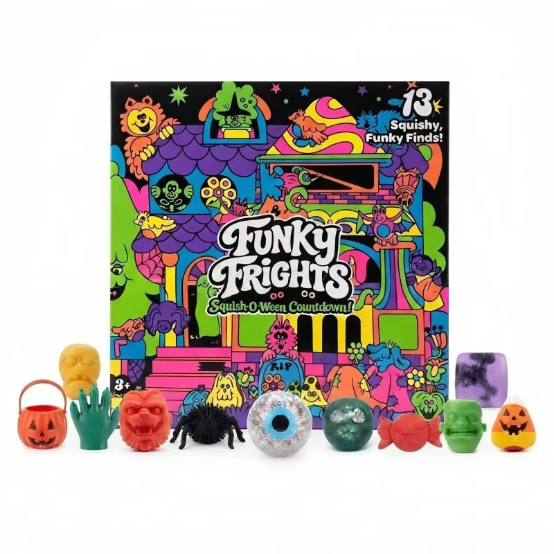 Needoh Unbox The Halloween Countdown BlindBox Surprise Box Figure Bento Box Mystery Figure Sensory Toys Relieve Anxiety,Souvenir view 3