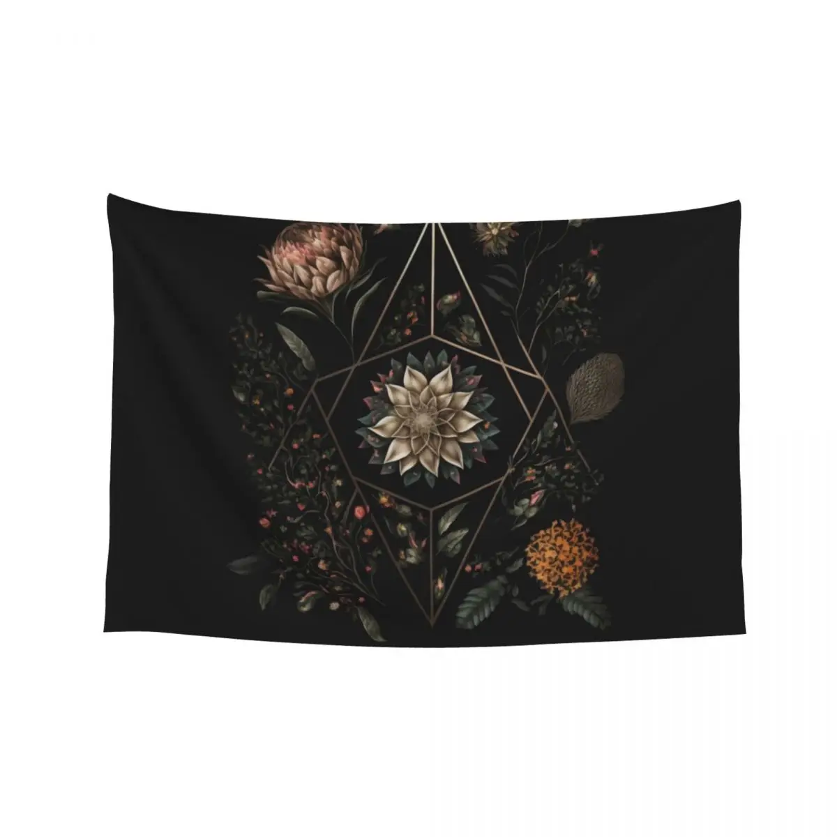 

Sacred Geometry Wicca Botanical Tapestry Home Decor Accessories Room Decoration Korean Style Carpet On The Wall Tapestry