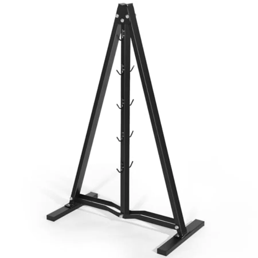 

Home Gym Lat Pulldown Attachments Rack Steel, Black, Space-Saving Cable Machine Bar Organizer