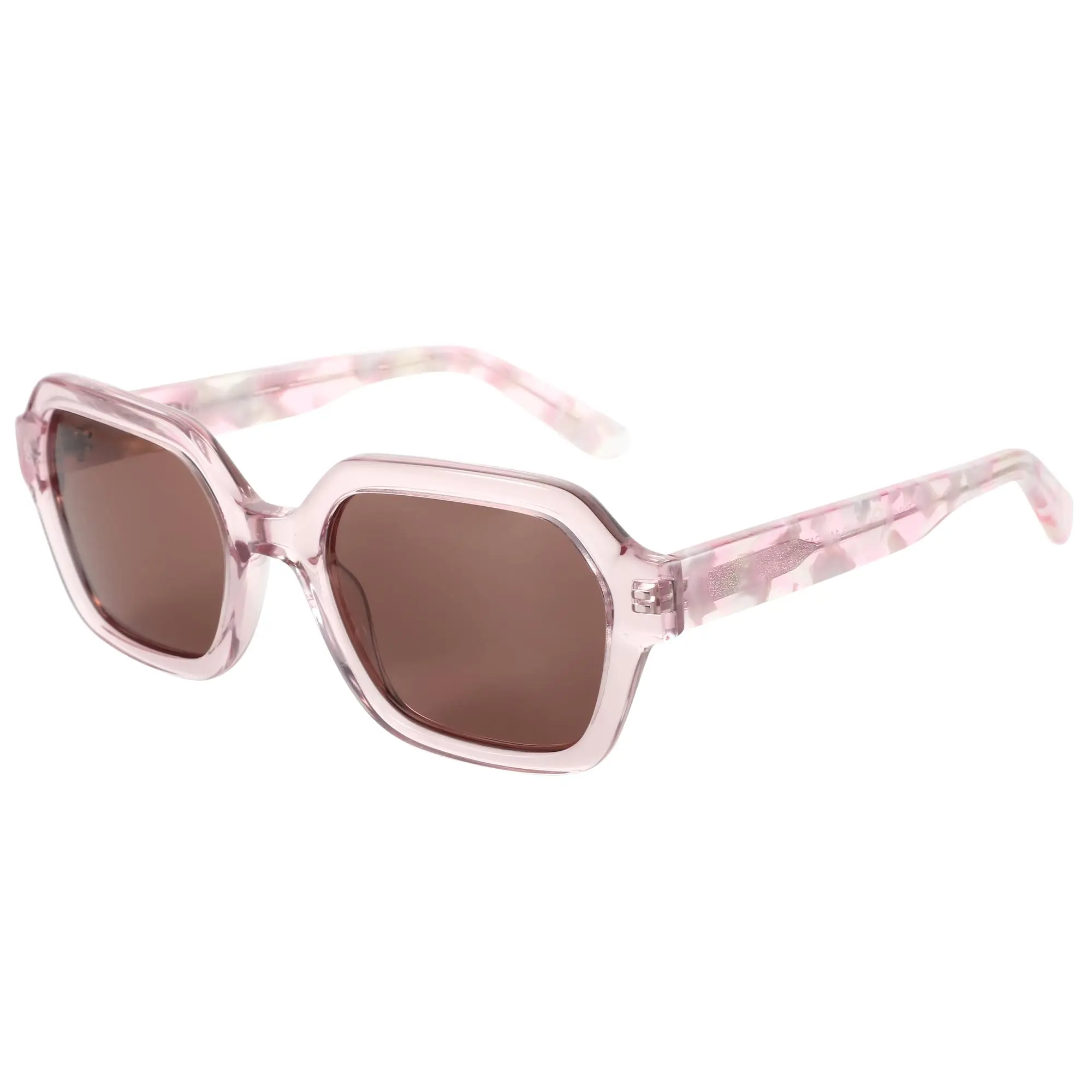 

BLUEMOKY Retro Polarized Hexagon Sunglasses for Women Classic Vintage Square Sun Glasses Acetate Shades UV400 Protection