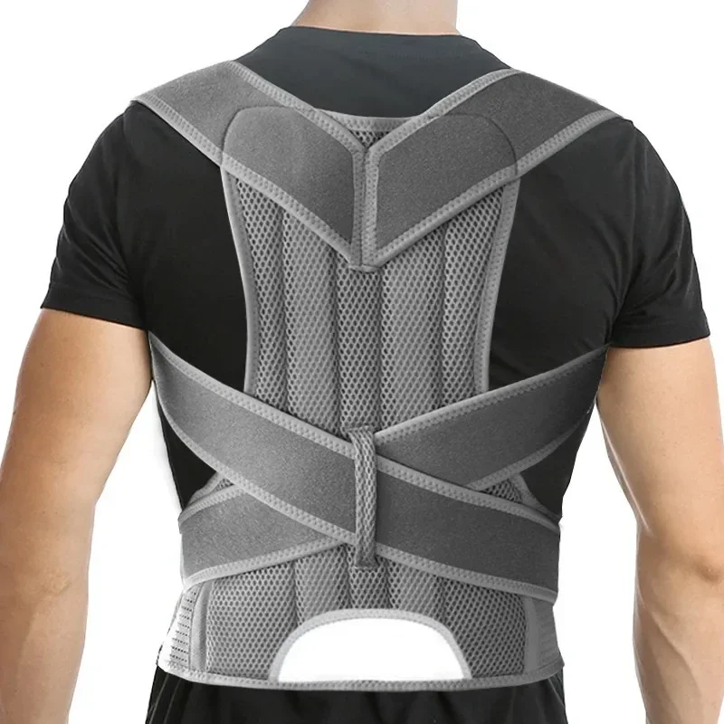 

3XL 4XL Spine Straightener Support Band Back Posture Corrector Brace Spine Lumbar Scoliosis Corrective Orthopedic Belt Men ,/;0