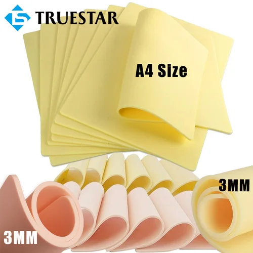 Piel de práctica de tatuaje de 3MM, piel falsa de silicona, 2 tamaños, doble cara, más gruesa, entrenamiento de tatuaje, piel, maquillaje permanente, accesorios de tatuaje