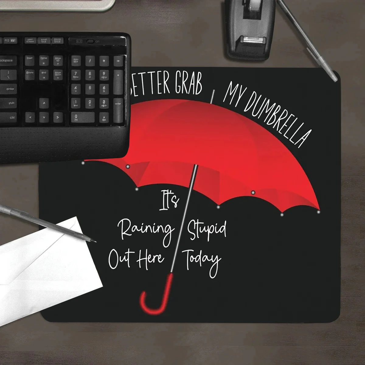 Mouse Pad Red Umbrella art Rubber Mouse Mat Anti-slip dirt-proof 22*18cm Mouse Pad School Supplies Office Accessories Desk Set