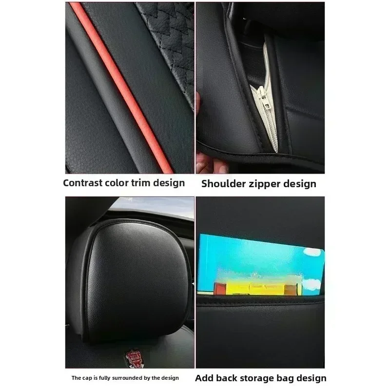ForToyotaTundraCarseatcovers Coprisedili ca di fascia alta morbidi e confortevoli, coprisedili integrali in pelle PU, impermeabili