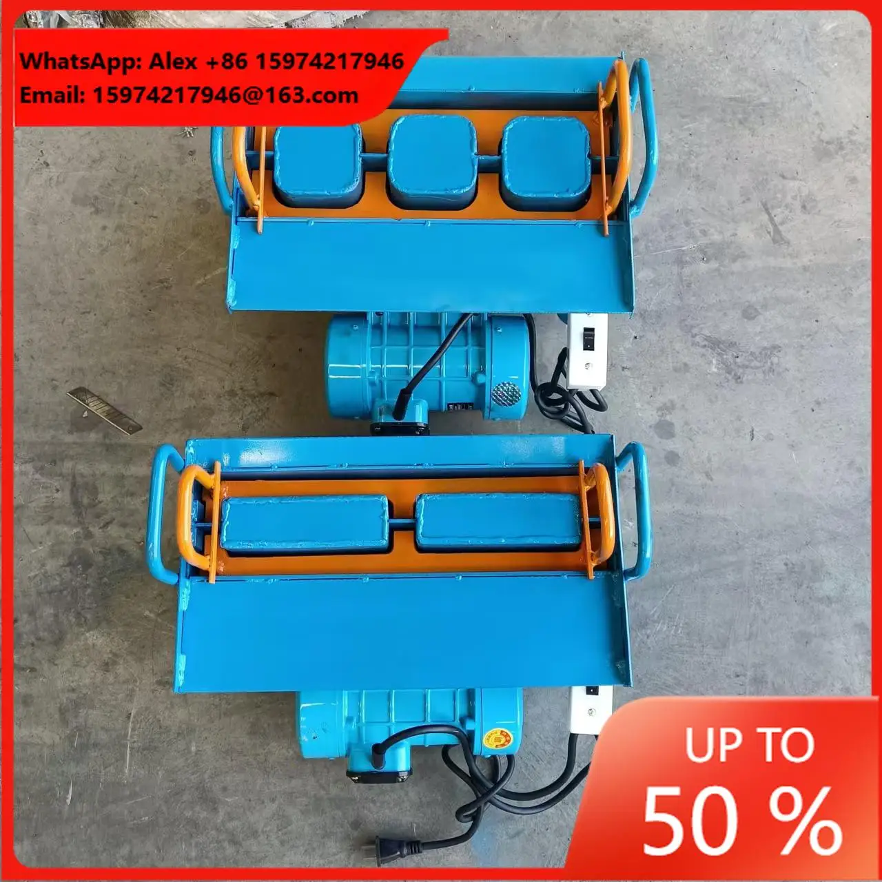 220V Manual Cement Brick Making Machine With Motor Hollow Concrete Block Moulds For Farm & Home Use