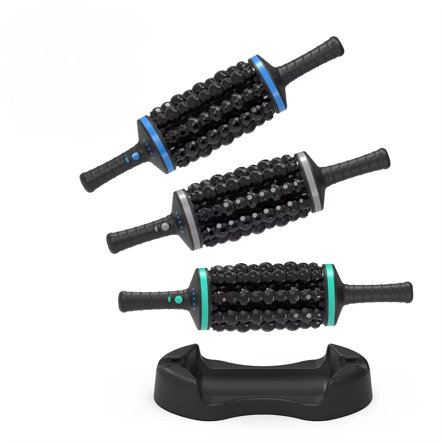 

Ekang Patented Rechargeable Portable Handheld Lymphatic Drainage Roll Body Rolling Percussive Massager with Hands-Free Base