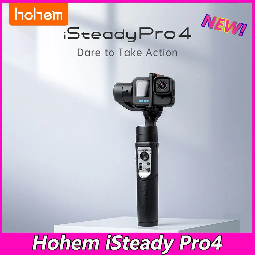 

Hohem iSteady Pro 4 Action Camera Gimbal 3-Axis Handheld stabilizer for GoPro 11/10/9/8/7 Insta360 One R DJI OSMO Action